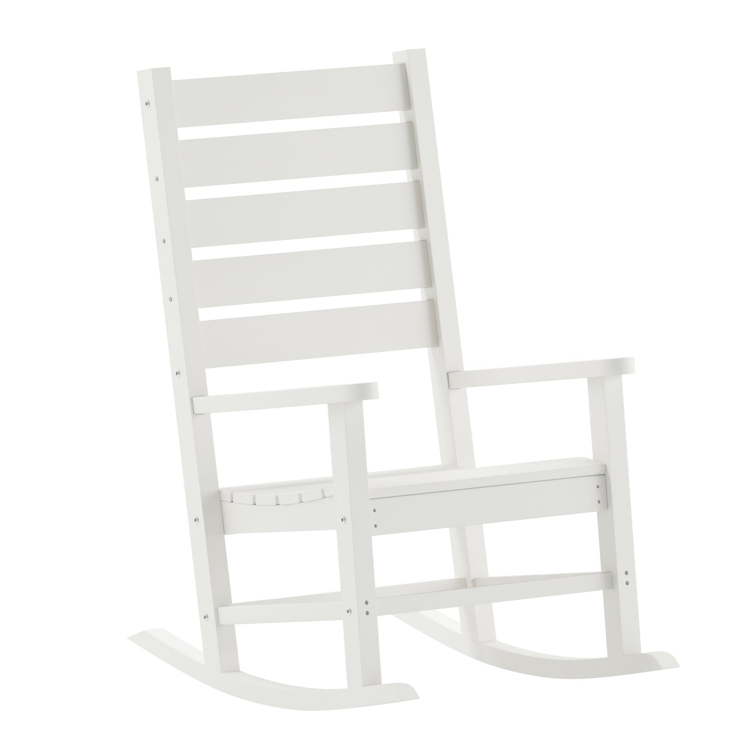 Flash Furniture Manchester All-Weather Rocking Chair, White - Image 3
