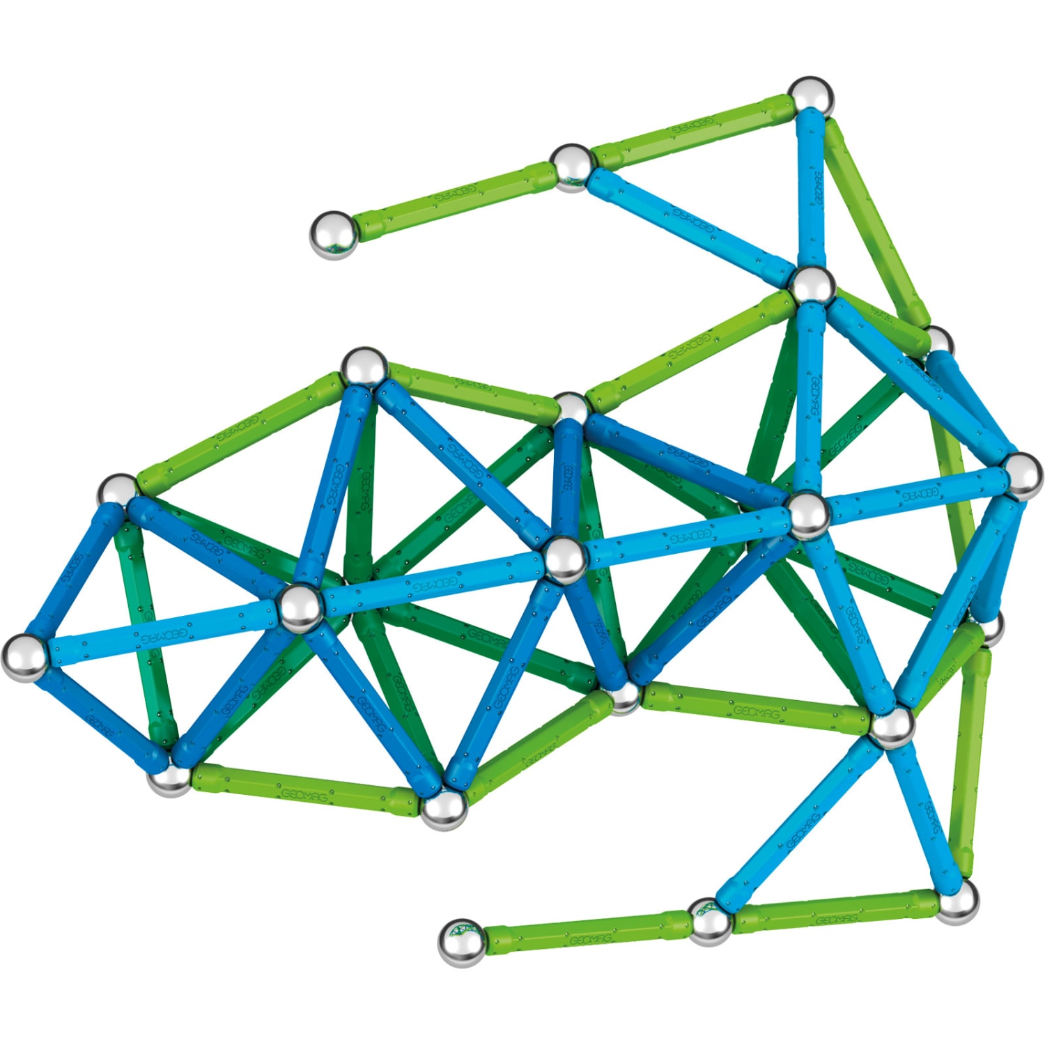 Geomag Classic Magnetic Building Set, Green Line Color, 142 Pieces - Image 5