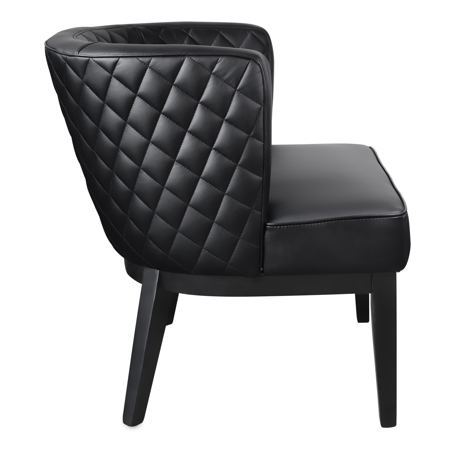 Boss Office Products Ava CaressoftPlus Accent Chair, Black - Image 4
