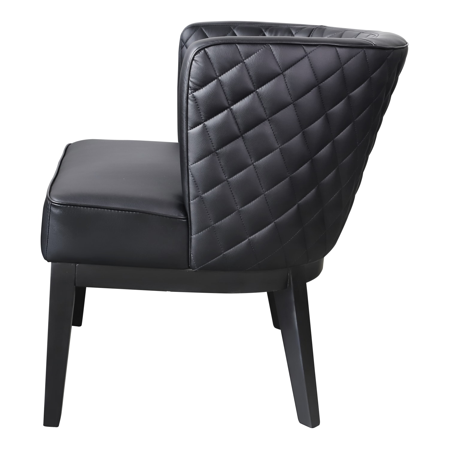 Boss Office Products Ava CaressoftPlus Accent Chair, Black - Image 6