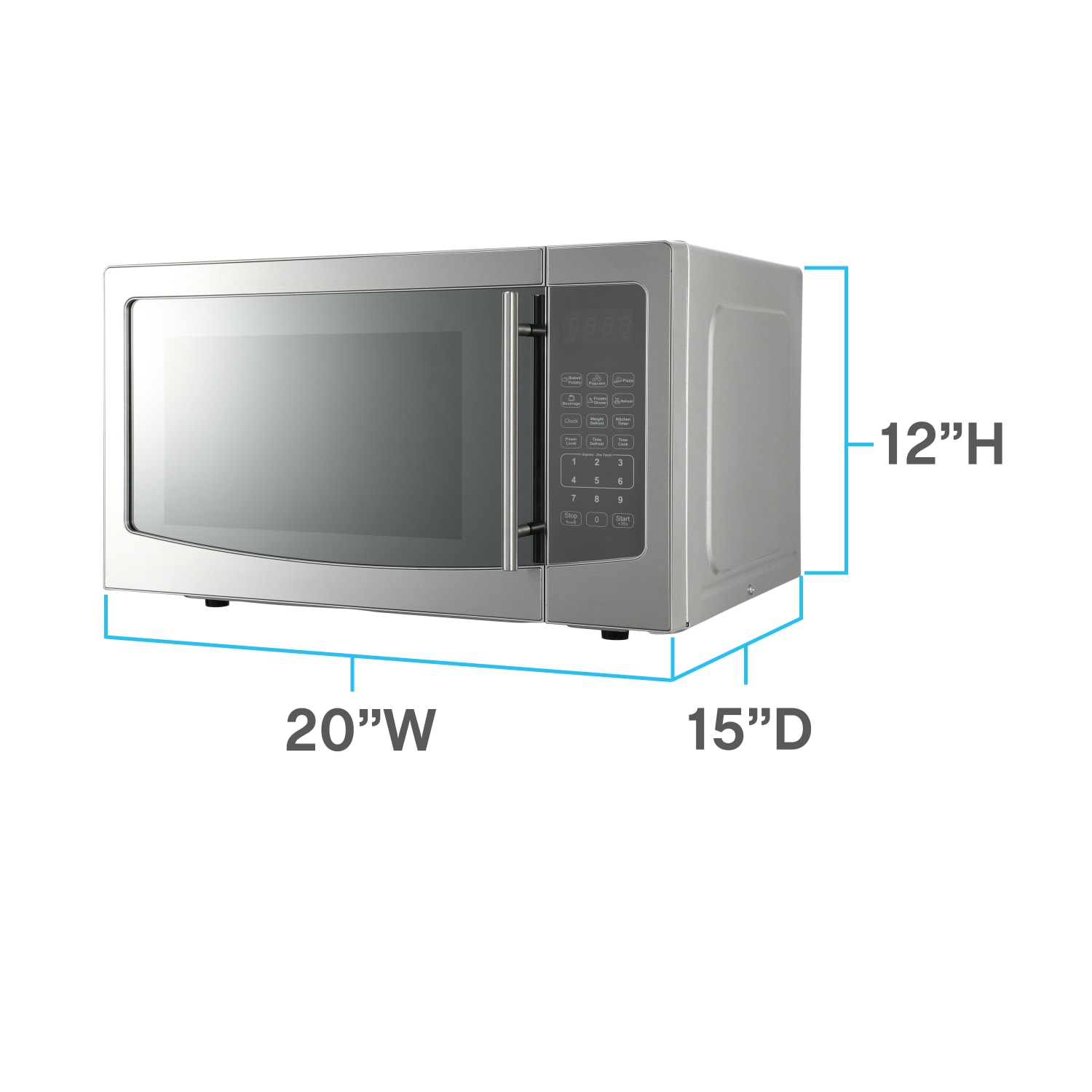 Avanti Touch Microwave Oven, 1.1 Cu. Ft., Mirrored - Image 3