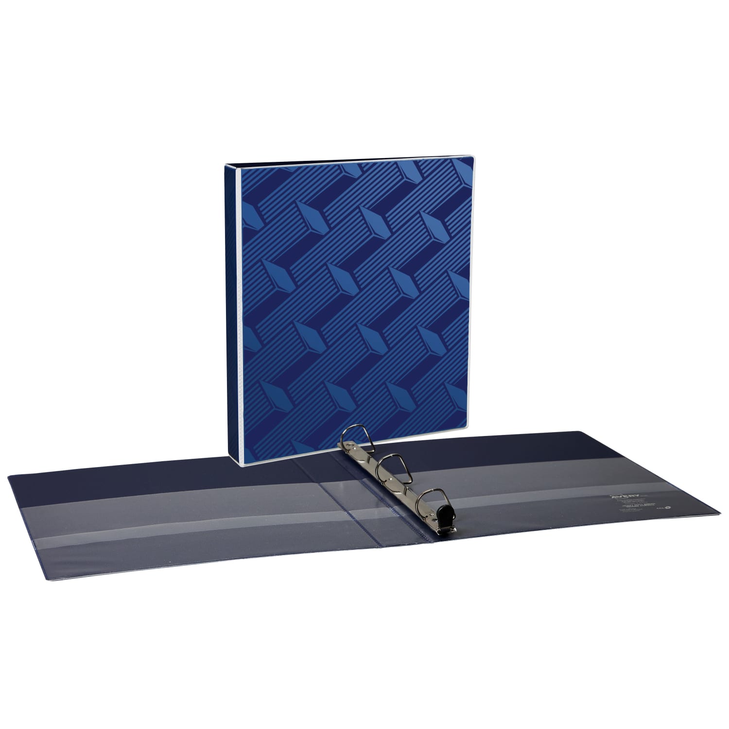 Avery Dual Effect Heavy-Duty 3-Ring Binder, 1in Slant Rings, Navy Blue - Image 3