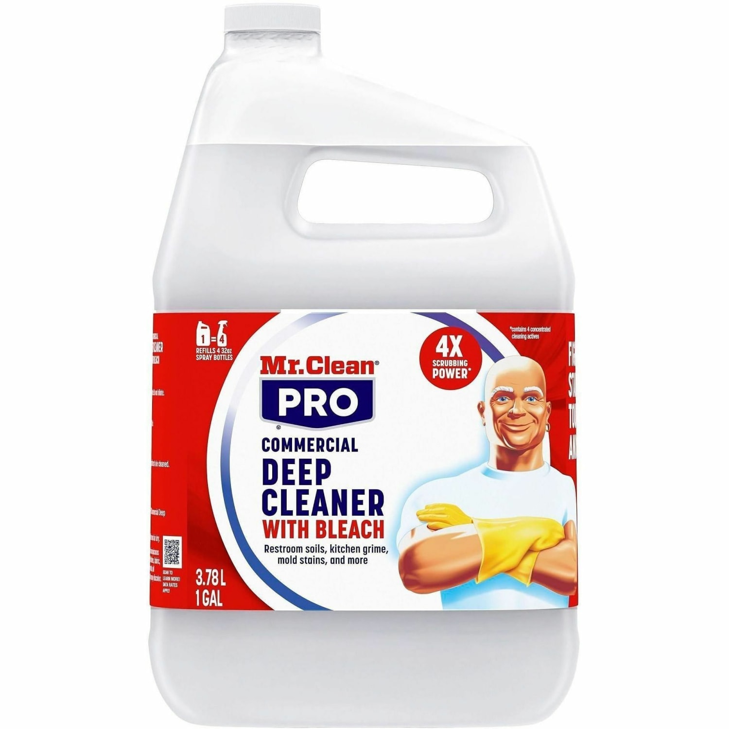 Mr. Clean PRO Deep Cleaner with Bleach, 128 Oz, Pack Of 3, 25676 - Image 3