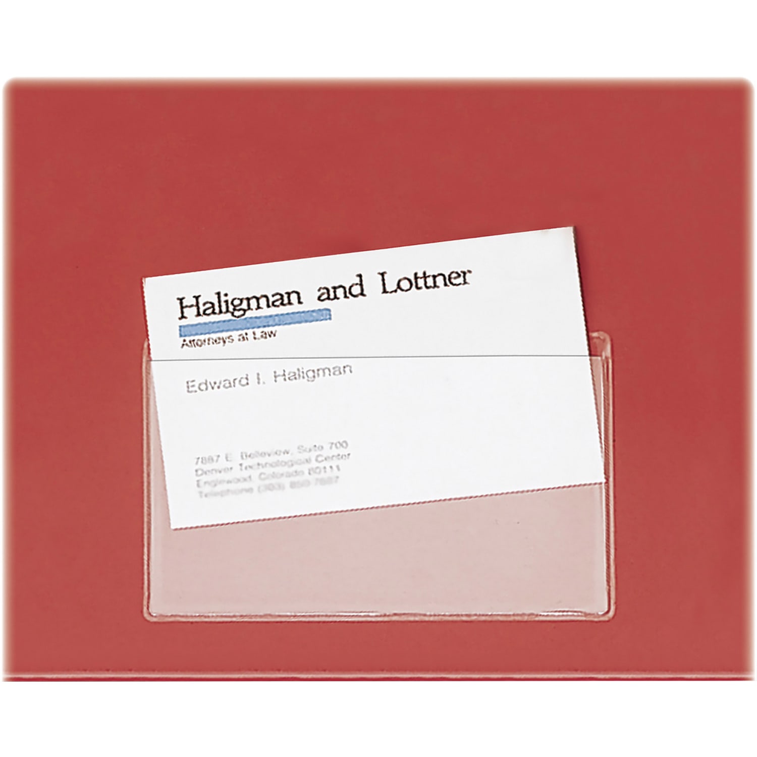 Cardinal HOLDit! Business Card Pockets, Top Loading, 3 3/4in x 2 3/8in, Pack Of 10 - Image 6