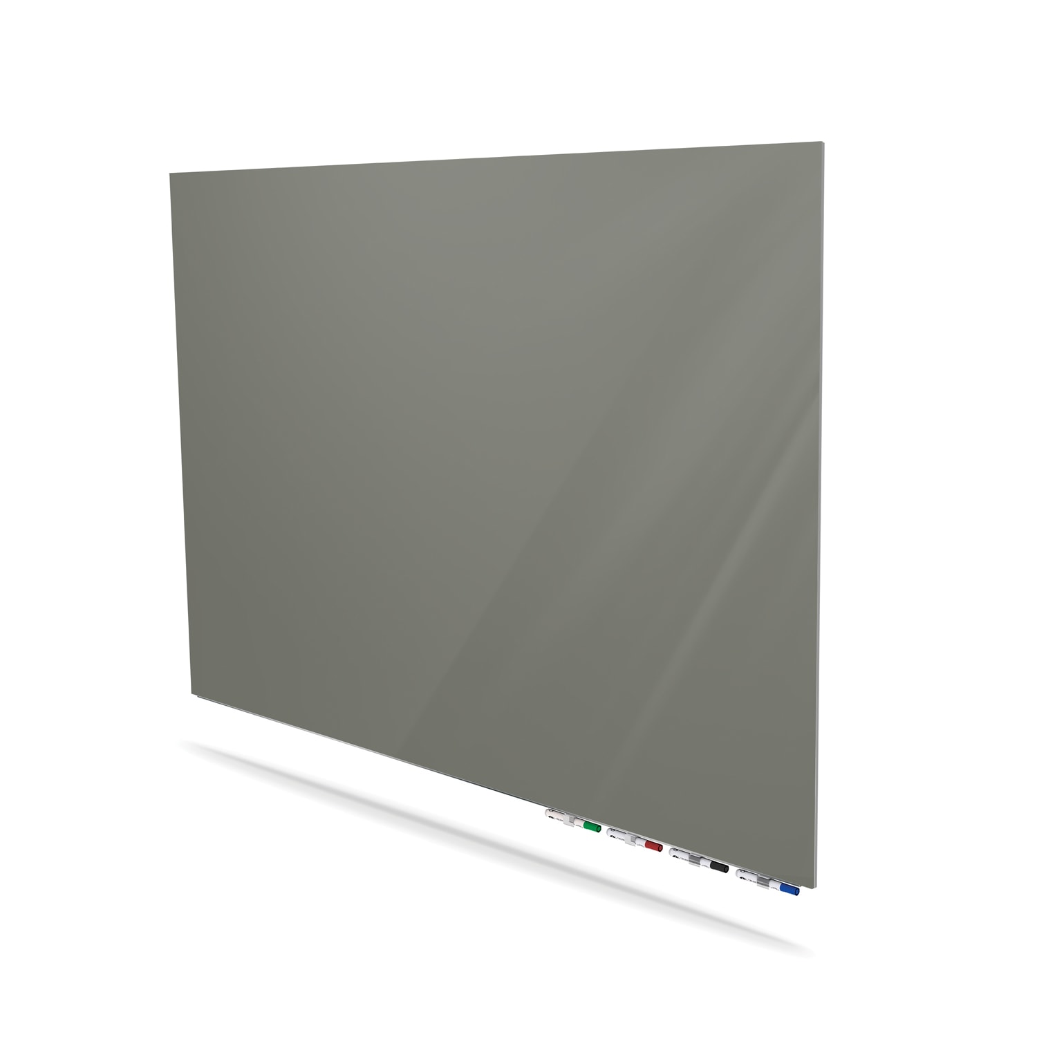 Ghent Aria Low Profile Glassboard, Magnetic, 36inH x 72inW, Smoke - Image 3