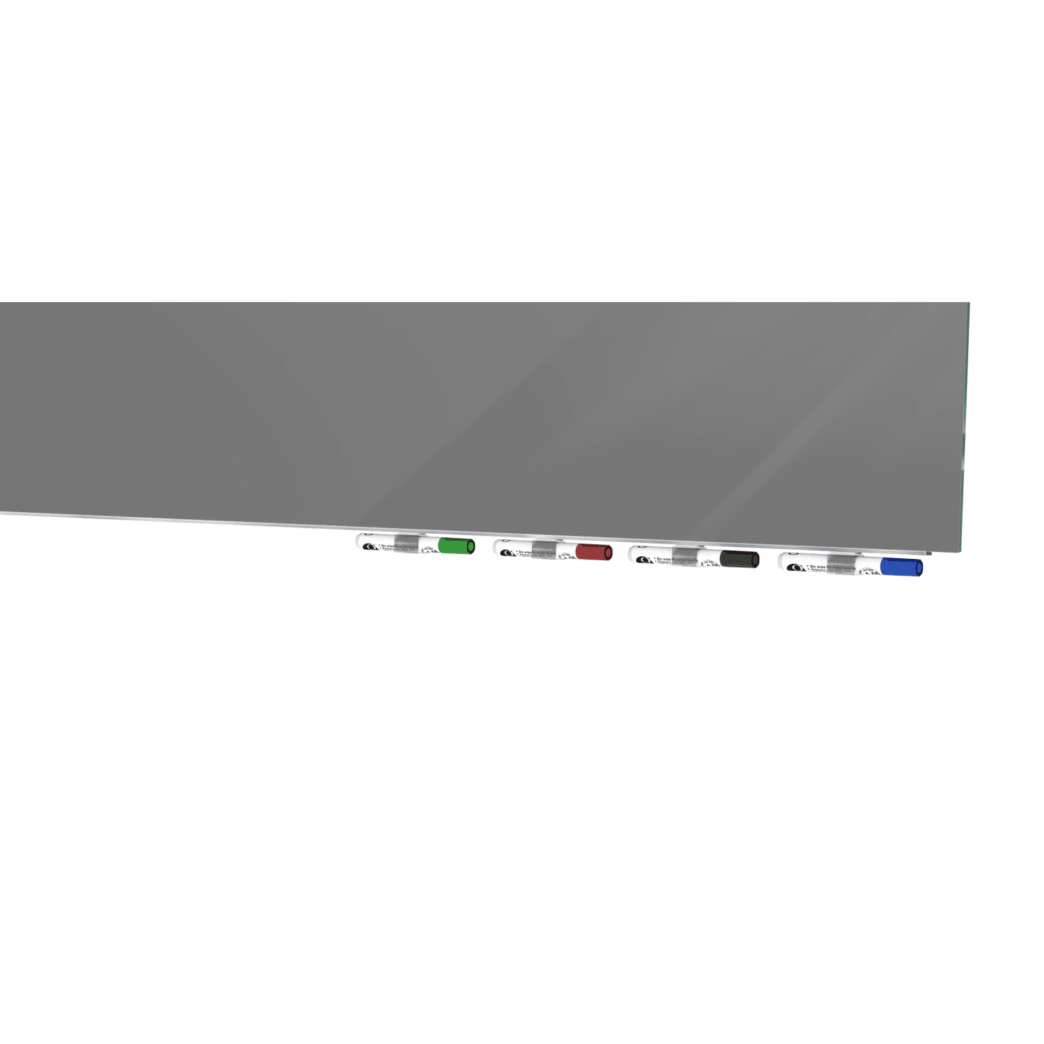 Ghent Aria Low Profile Glassboard, Magnetic, 36inH x 72inW, Smoke - Image 4