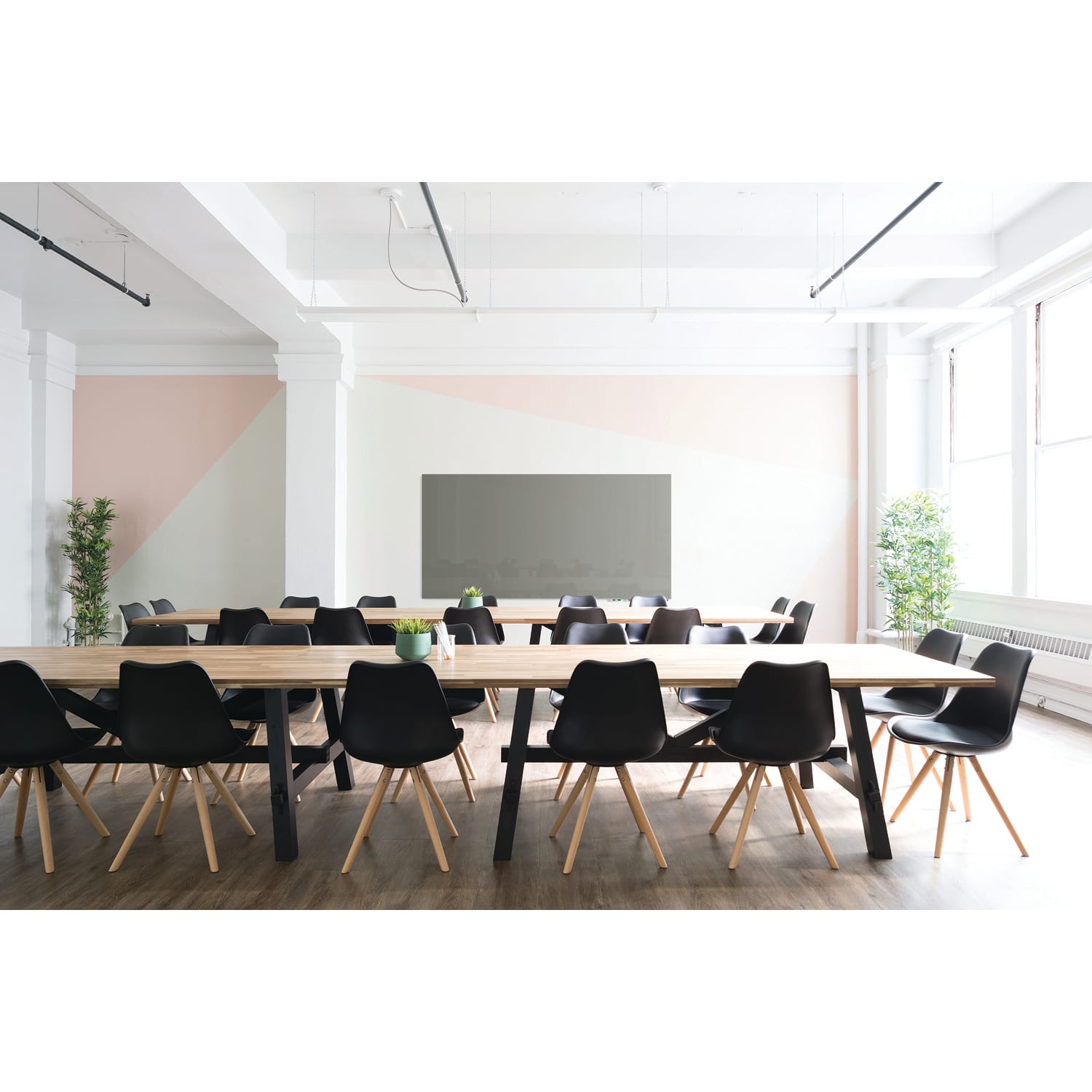 Ghent Aria Low Profile Glassboard, Magnetic, 36inH x 72inW, Smoke - Image 5