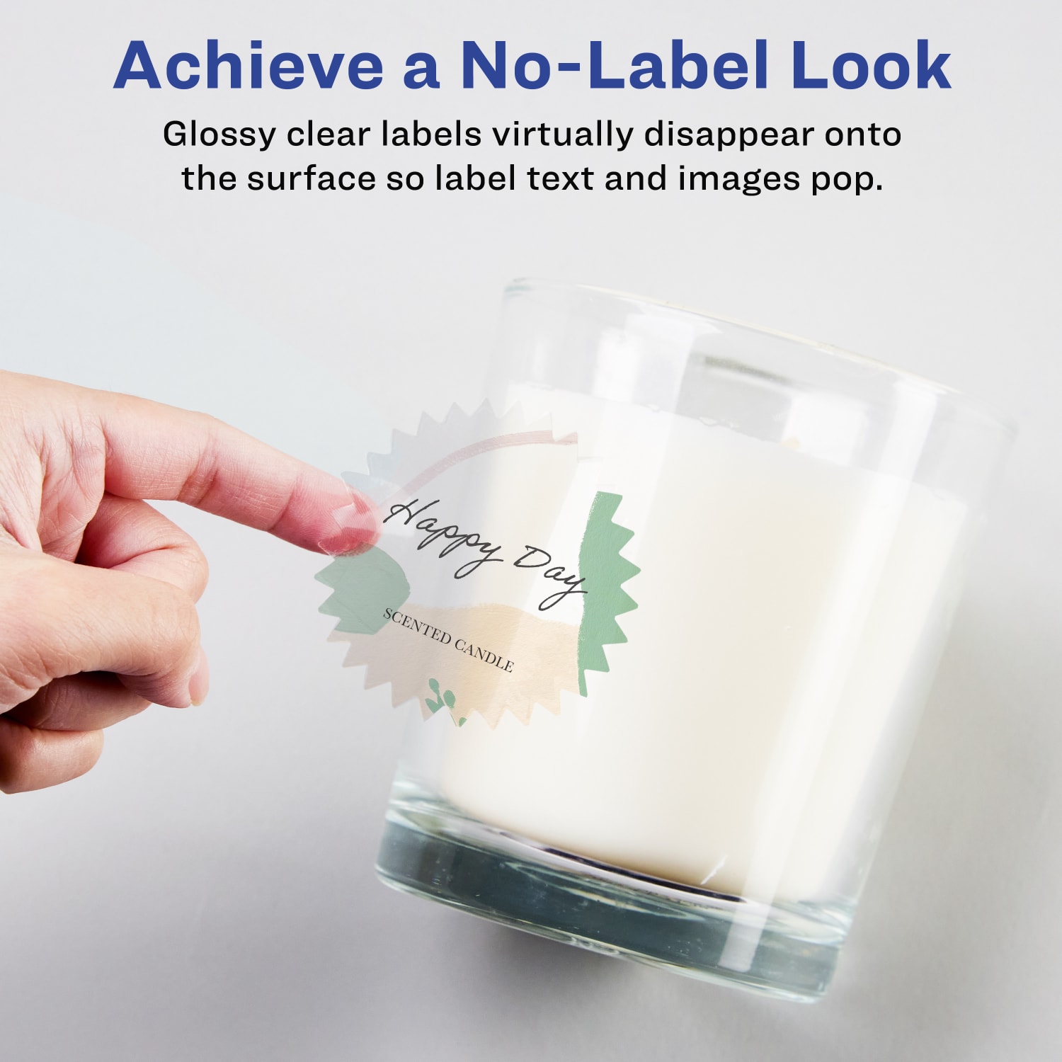 Avery Glossy Permanent Labels With Sure Feed, 94608-CGF100, Starburst, 2-1/4in, Clear, Pack Of 1,200 - Image 3