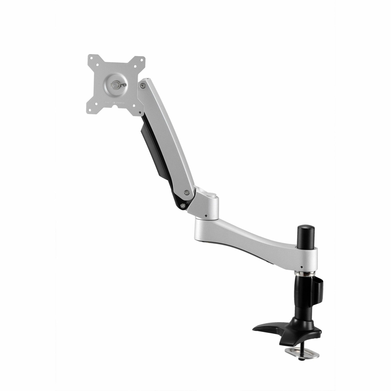 Amer Mounts Long Articulating Monitor Arm with Grommet Base for 15in-26in LCD/LED Screens - Supports up to 22lb monitors, +90/- 20 degree tilt and VESA 75/100 - Image 3
