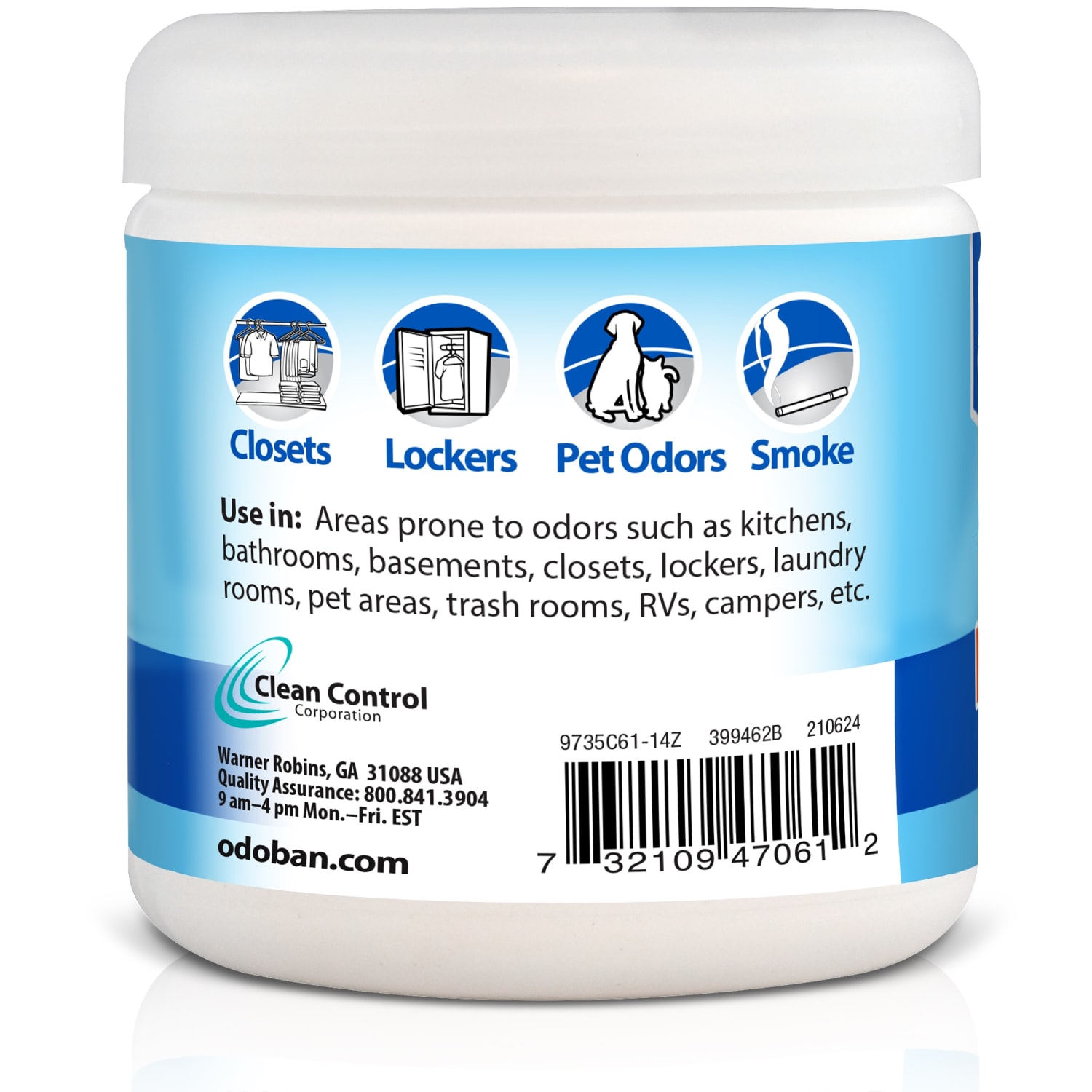 OdoBan Solid Odor Absorber Air Freshener, Fresh Linen Scent, 14 Oz - Image 3