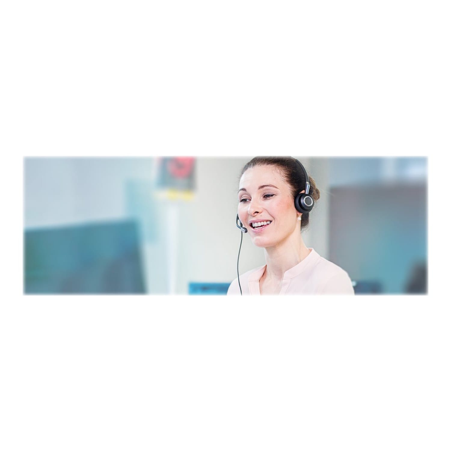 Jabra BIZ 2400 II QD Headset - Microsoft Teams Certification - Stereo - Quick Disconnect - Wired - 150 Ohm - 150 Hz - 6.80 kHz - Over-the-head - Binaural - Supra-aural - 3.28 ft Cable - Noise Cancelling, Uni-directional Microphone - Noise Canceling - Image 3