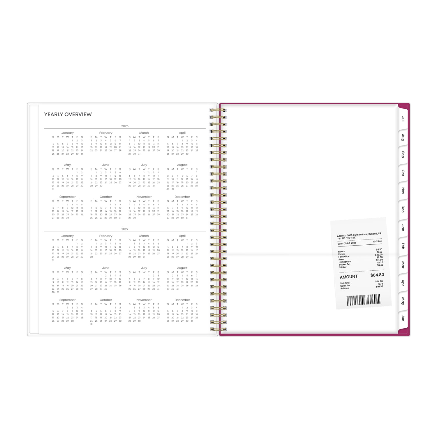 Planning Calendar BS Mahalo CYO 8.5x11 AY26-27 W/M - Image 5