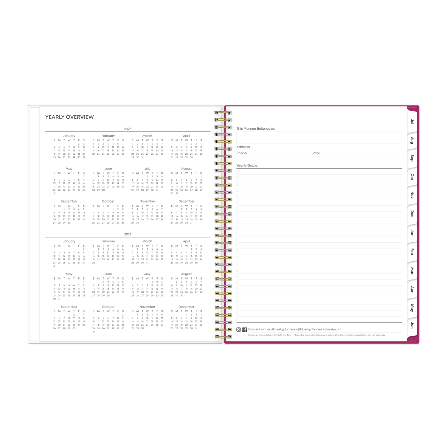 Planning Calendar BS Mahalo CYO 8.5x11 AY26-27 W/M - Image 6