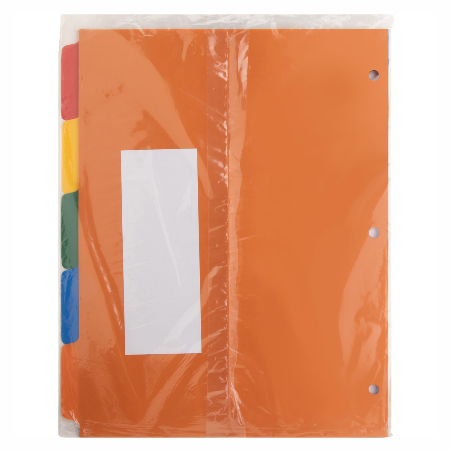 Sparco Non-Insertable Poly Indexes, 8 1/2in x 11in, 5-Tab, Assorted Colors - Image 4