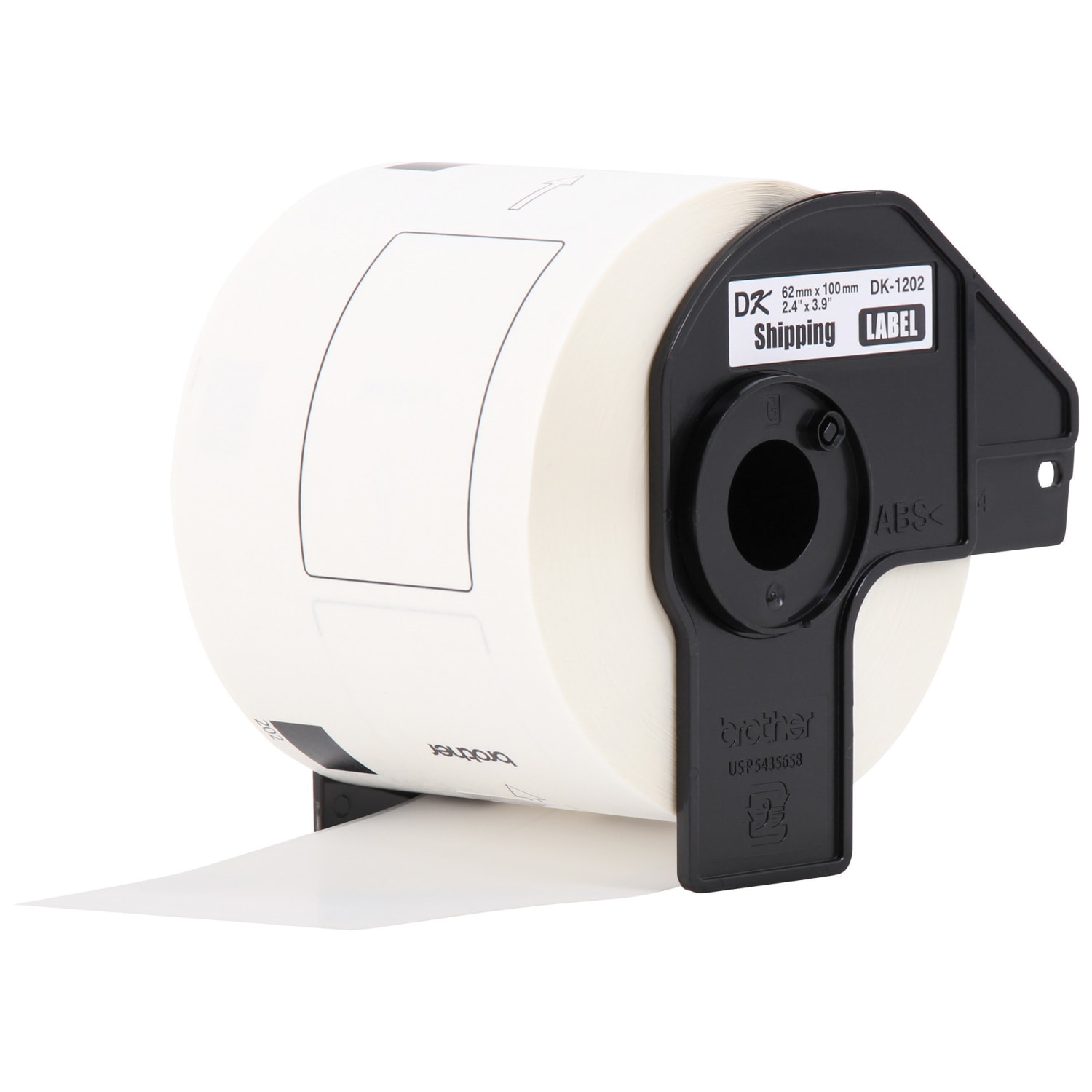 Brother Genuine DK-120224PK Die-Cut Shipping Paper Labels, 2-7/16in x 3-15/16in, White, 300 Labels Per Roll, Box Of 24 Rolls - Image 4