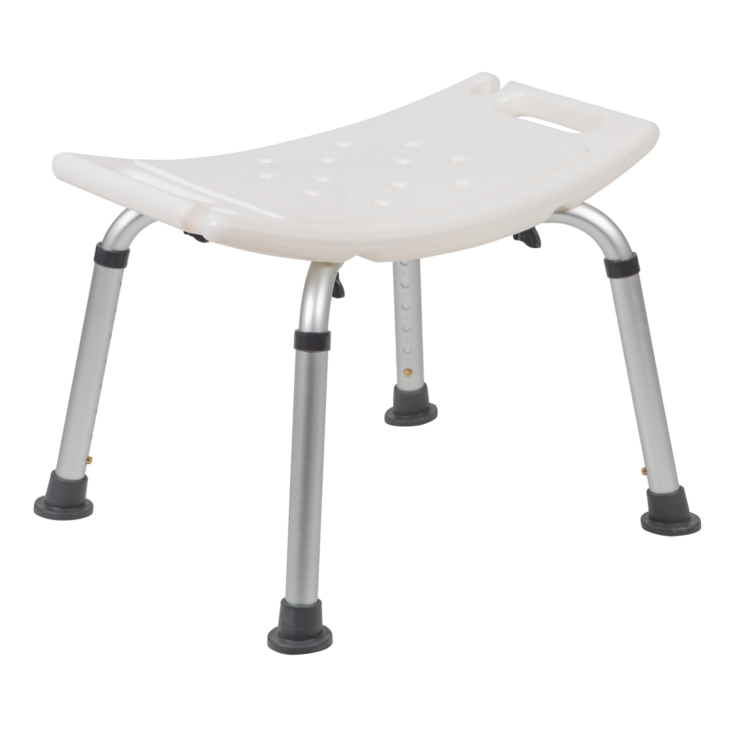 Flash Furniture Hercules Adjustable Bath And Shower Chair With Non-Slip Feet, 21-1/2inH x 19inW x 17inD, White - Image 4