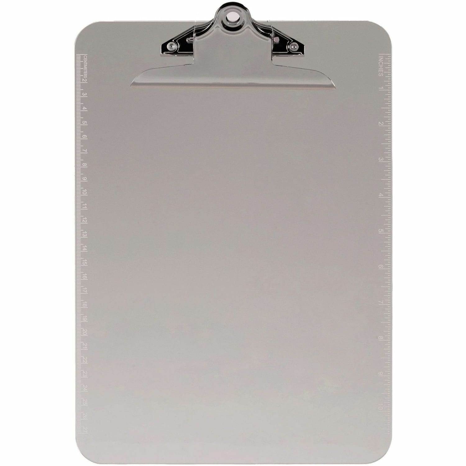 Sparco Plastic Clipboards - 9in x 12 1/2in - Spring Clip - Plastic - Smoke - 1 Each - Image 3
