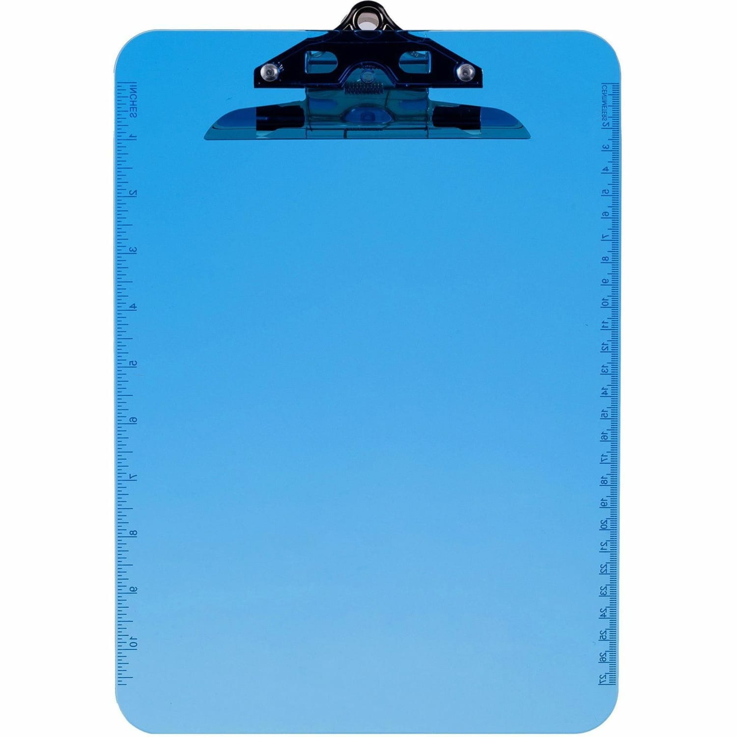 Sparco Plastic Clipboard, 8 1/2in x 12in, Blue - Image 5