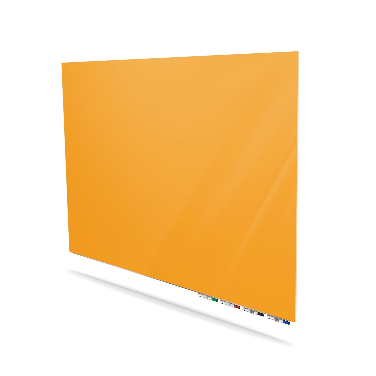 Ghent Aria Low Profile Glassboard, Magnetic, 48inH x 60inW, Marigold - Image 3