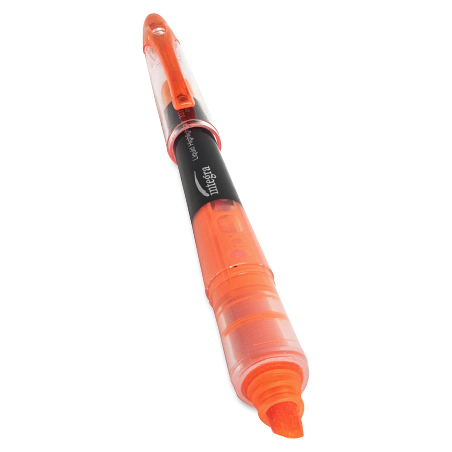 Integra Liquid Highlighters - Chisel Marker Point Style - Fluorescent Orange - 1 Dozen - Image 3