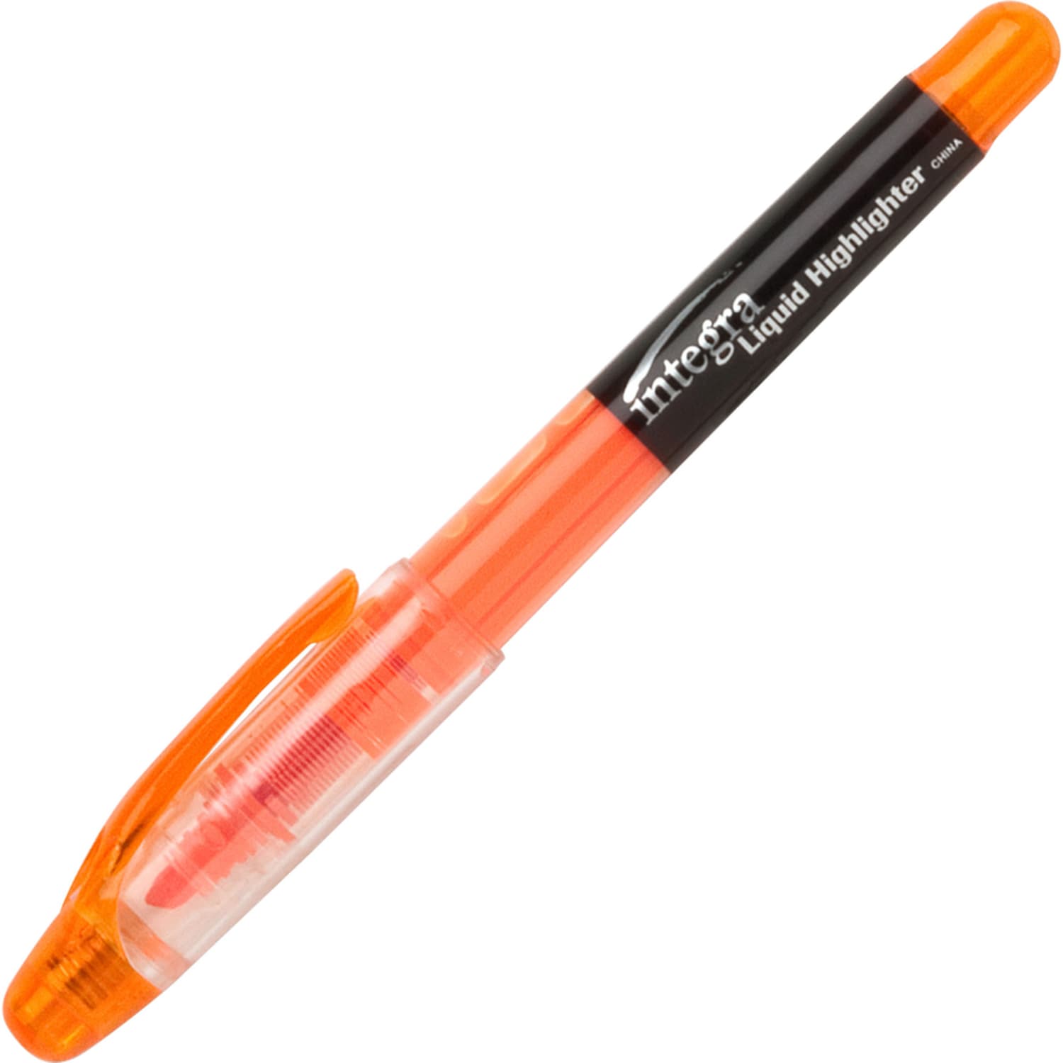Integra Liquid Highlighters - Chisel Marker Point Style - Fluorescent Orange - 1 Dozen - Image 4