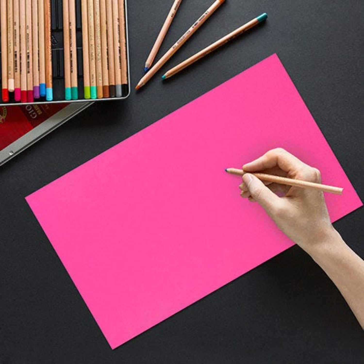 JAM Paper Legal Color Paper, Ultra Fuchsia Pink, Legal (8.5in x 14in), 100 Sheets Per Pack, 24 Lb - Image 3