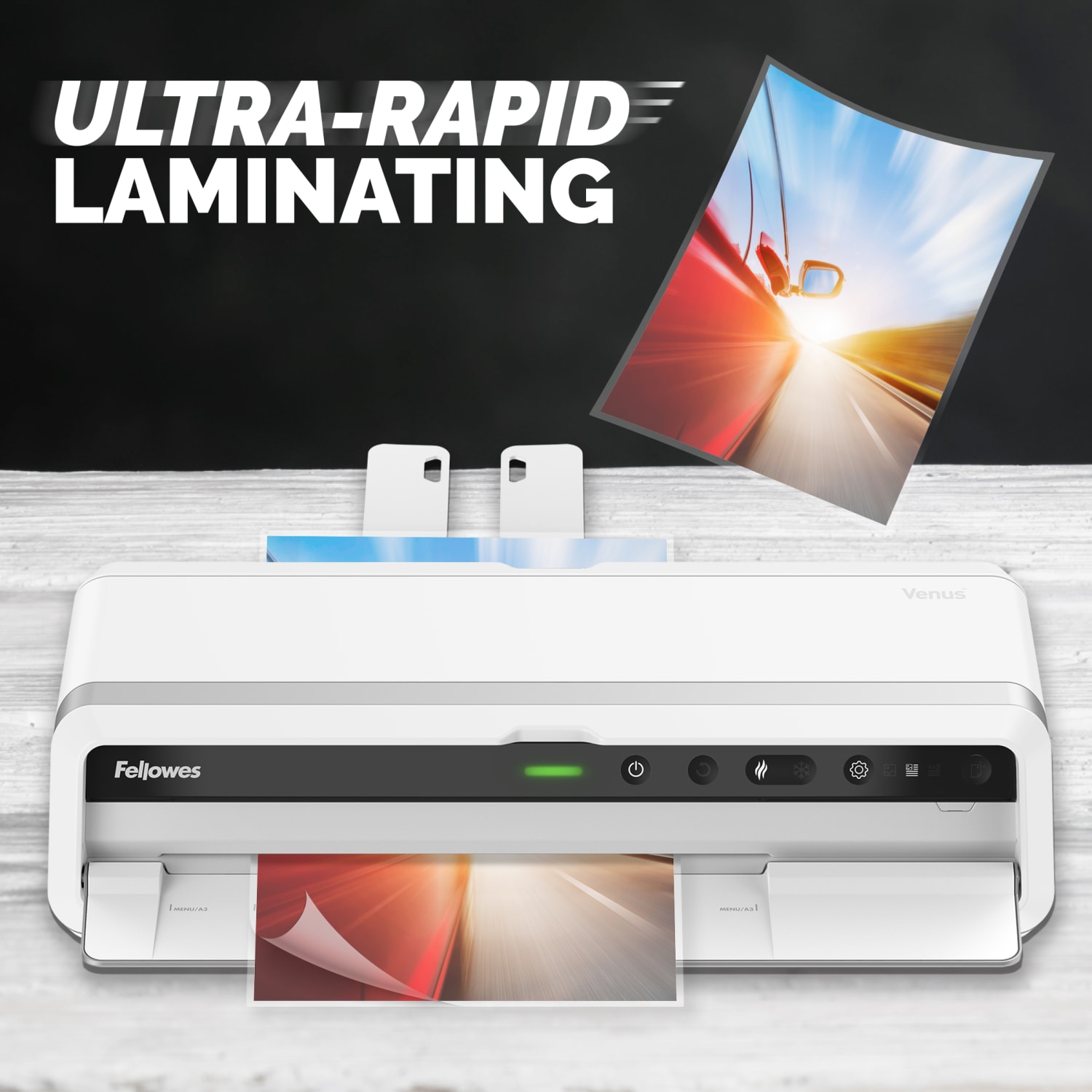 Fellowes Venus 125 Thermal Laminator with Combo Kit, 12.5in Wide, White - Image 3