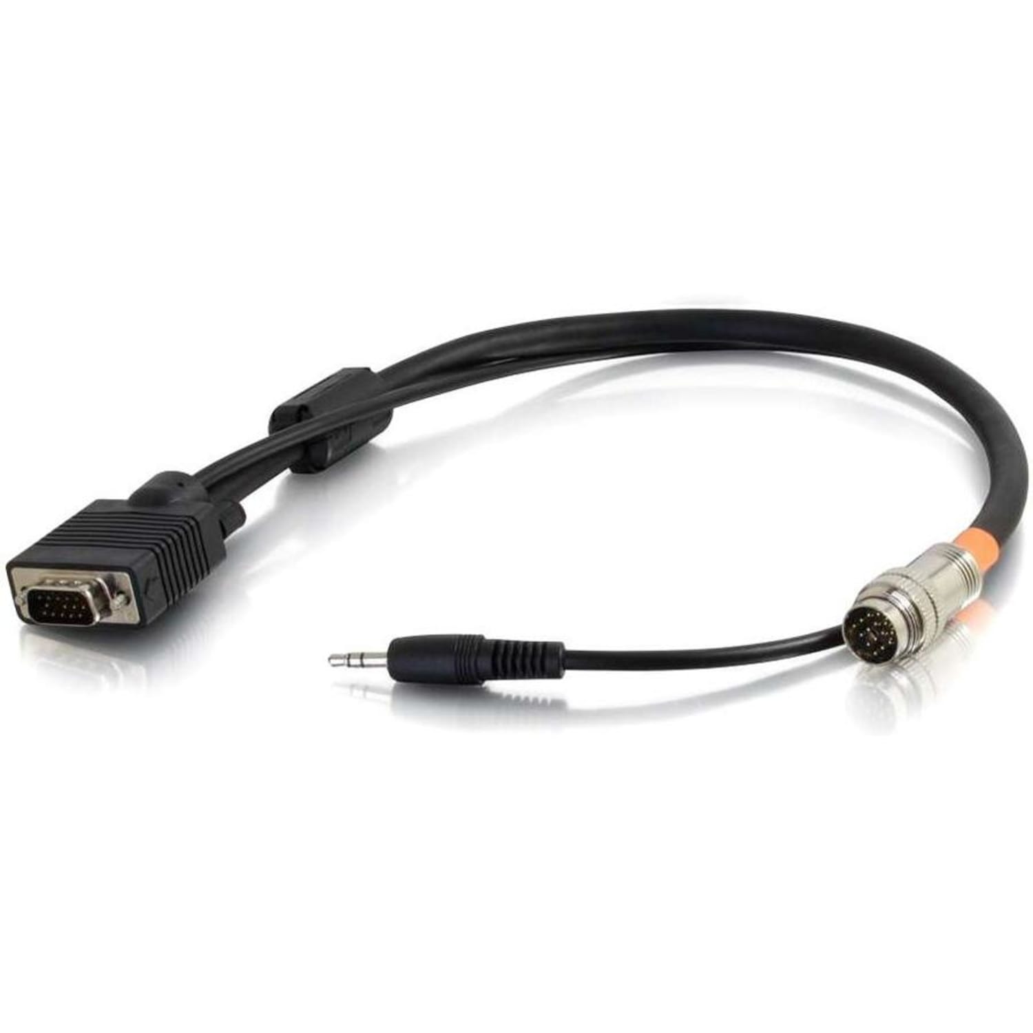 C2G 1.5ft RapidRun VGA (HD15) + 3.5mm Flying Lead - 1.50 ft Mini-phone/Proprietary/VGA A/V Cable  - 60048 - Image 3