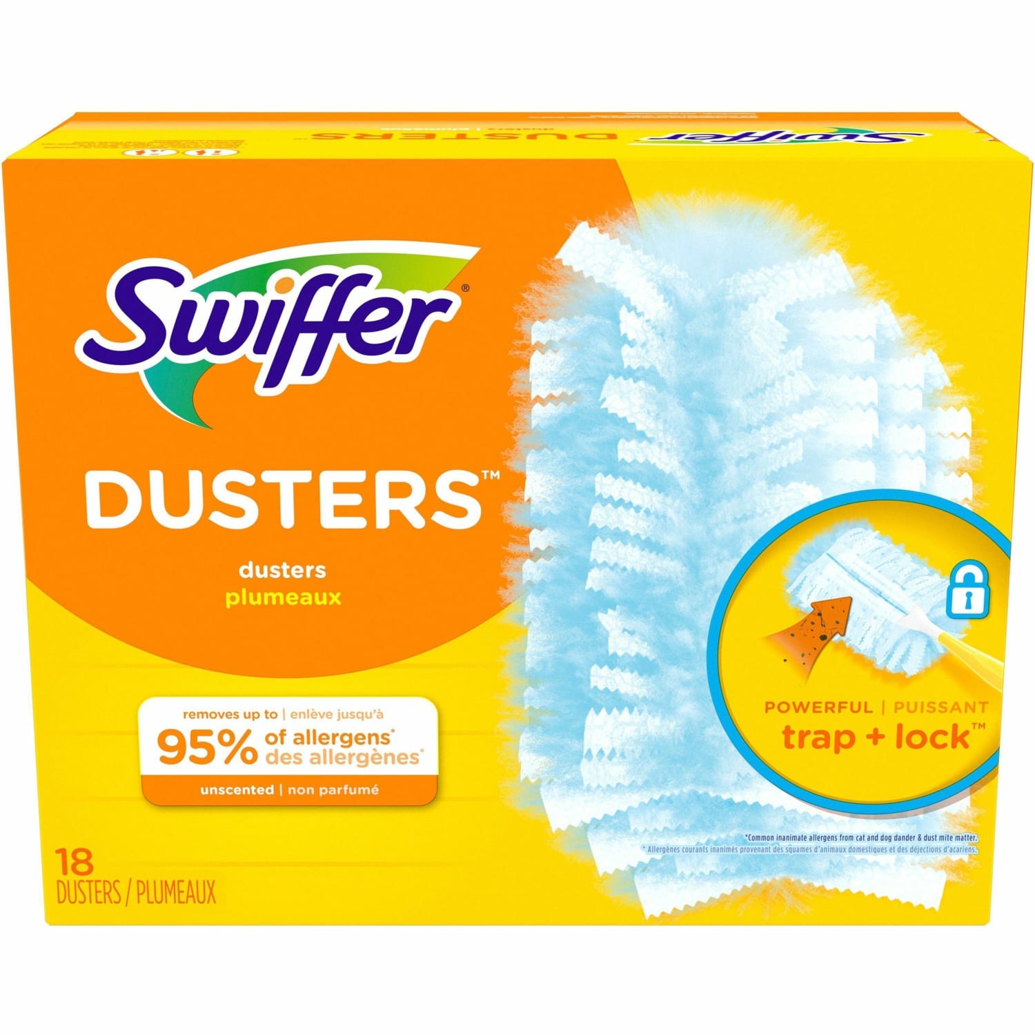 Swiffer Dry Sweeping Cloth Refills, Unscented, 9 1/2in x 7 5/8in, Pack Of 18 Cloths - Image 3