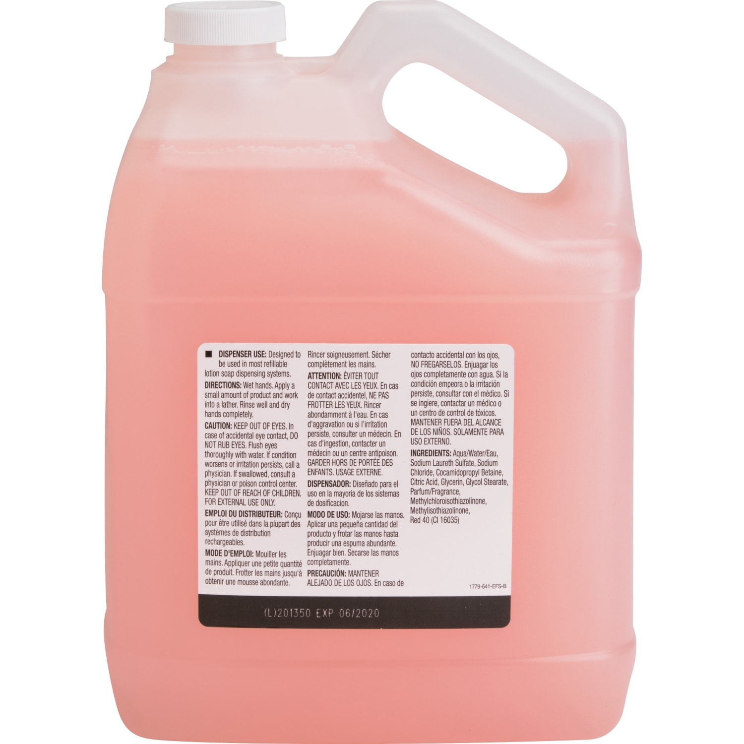 Genuine Joe Liquid Hand Soap With Skin Conditioners, Unscented, 128 Oz Bottle - Image 3