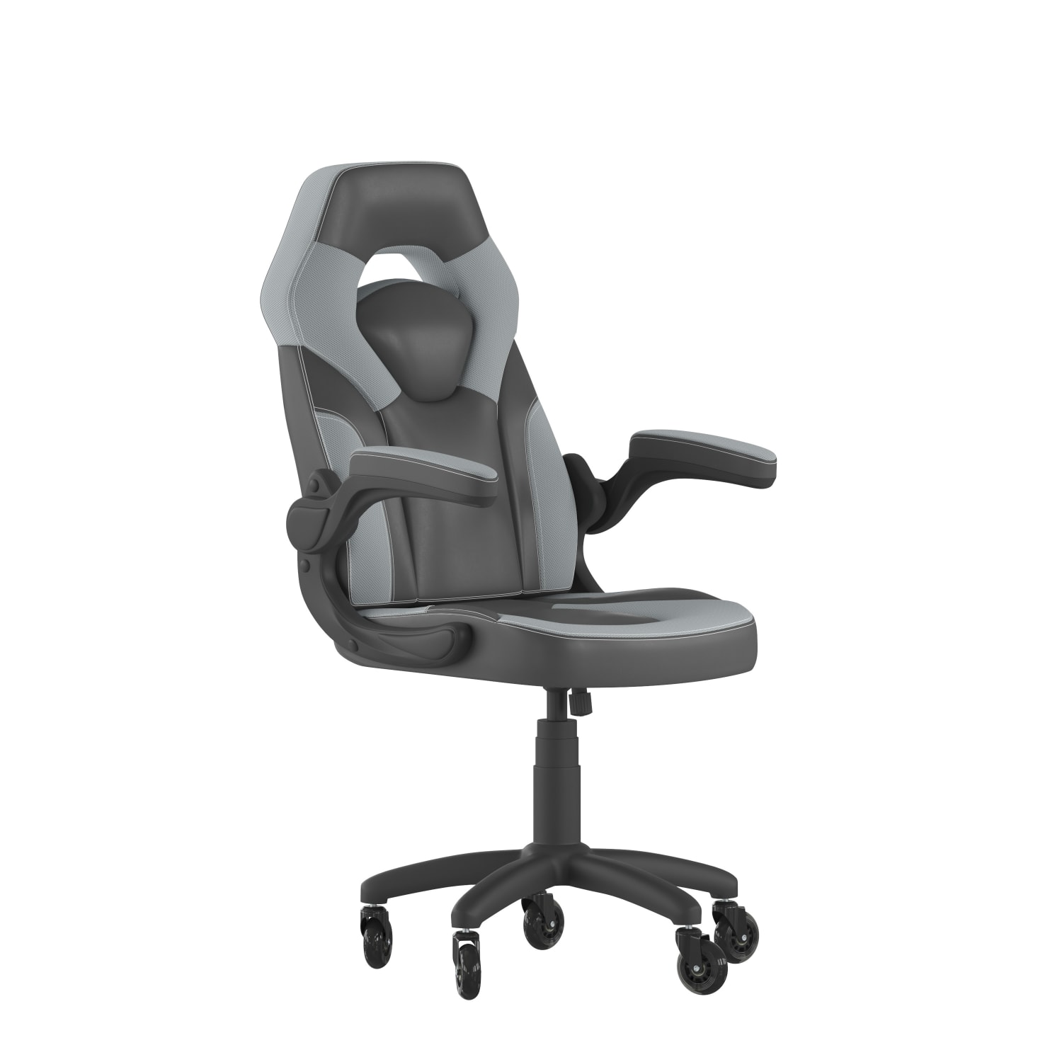 Flash Furniture X10 Racing Ergonomic Faux Leather Computer Gaming Chair Gray PopularChairscom Flash Furniture X10 Racing Ergonomic Faux Leather Computer Gaming Chair Gray PopularChairscom