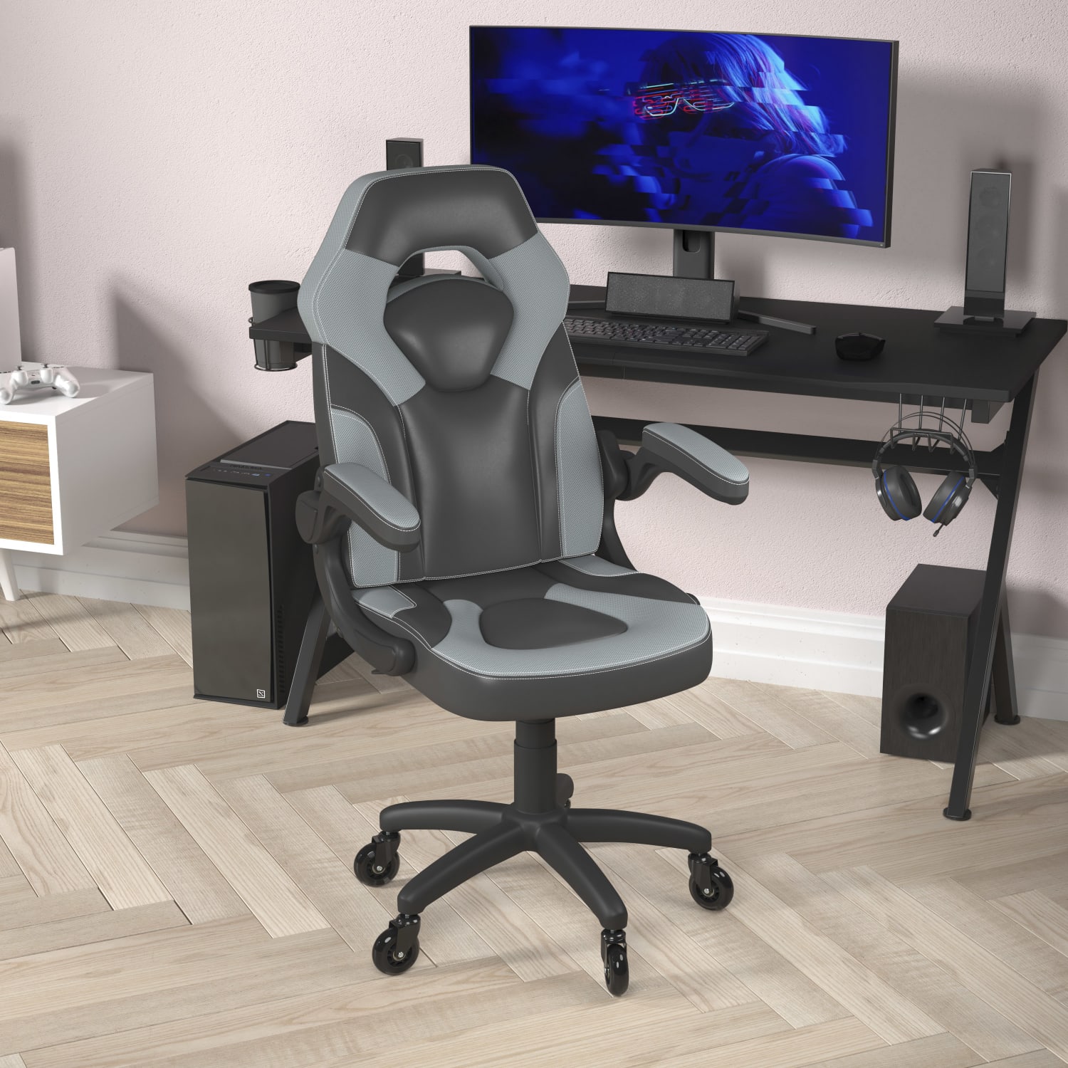 Flash Furniture X10 Racing Ergonomic Faux Leather Computer Gaming Chair Gray PopularChairscom Flash Furniture X10 Racing Ergonomic Faux Leather Computer Gaming Chair Gray PopularChairscom