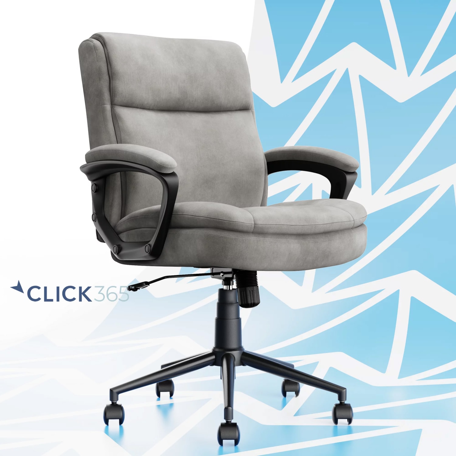 Click365 Transform 20 Ergonomic Fabric MidBack Desk Chair GrayBlack PopularChairscom Click365 Transform 20 Ergonomic Fabric Mid Back Desk Chair GrayBlack PopularChairscom