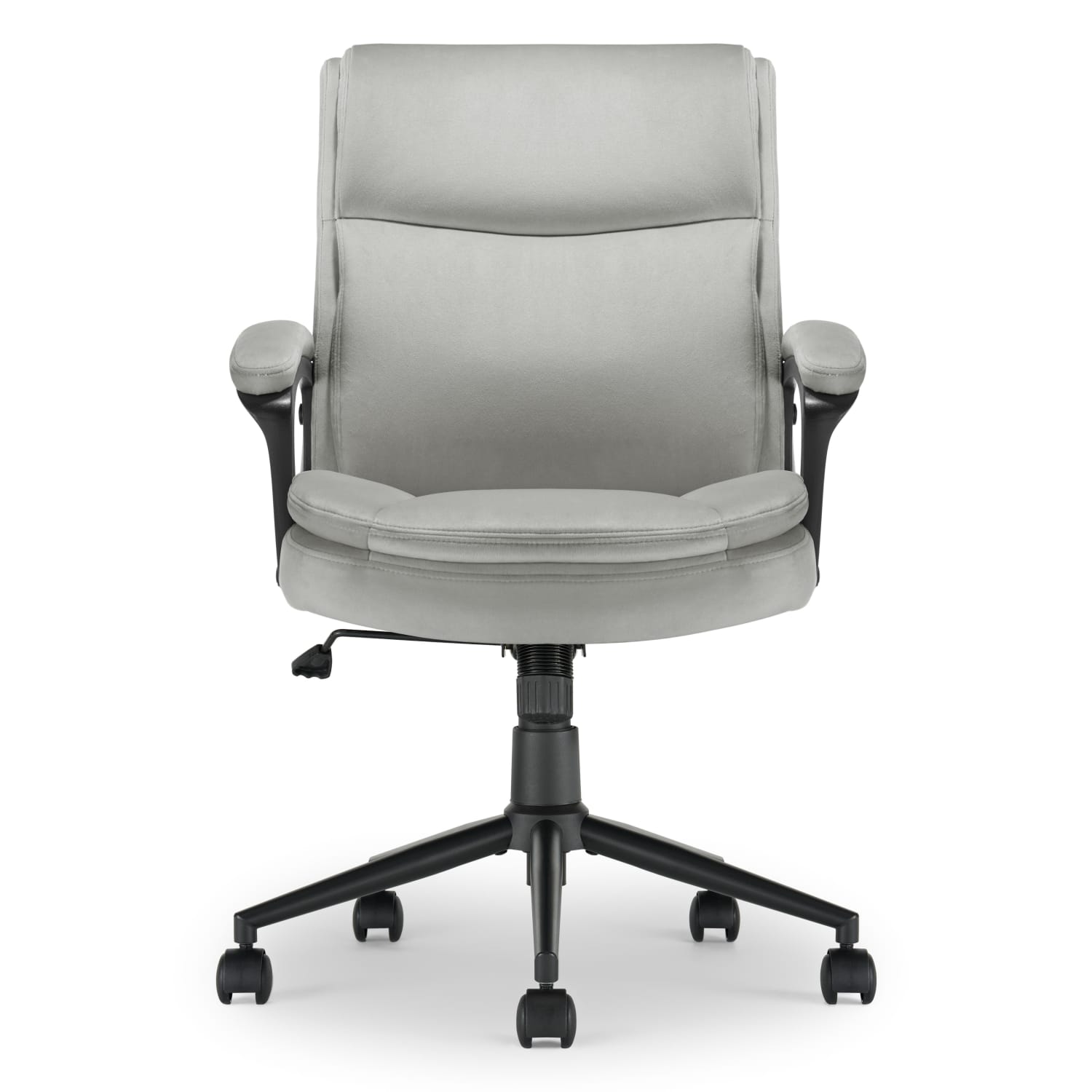 Click365 Transform 2.0 Ergonomic Fabric Mid-Back Desk Chair, Gray/Black - Image 6