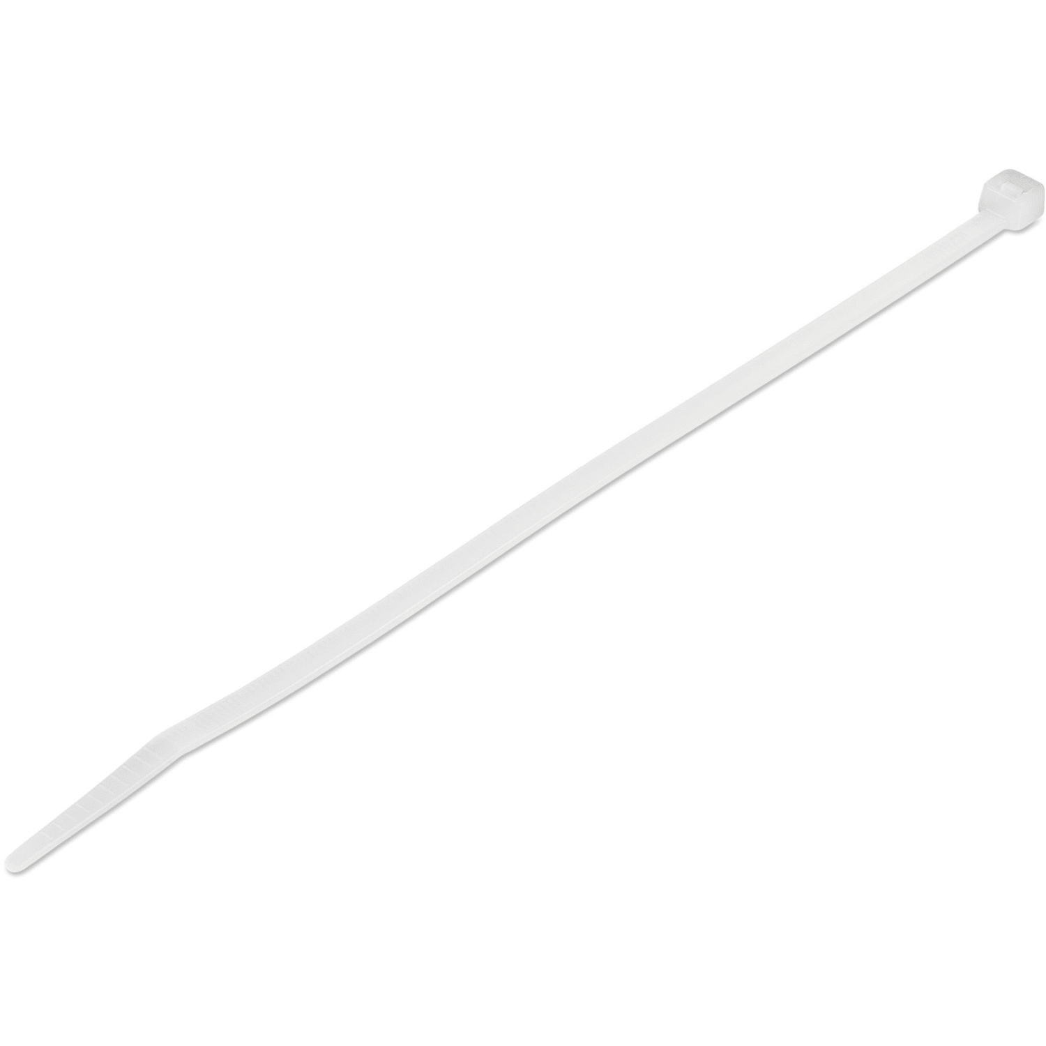 StarTech.com 1000 Pack 8in Cable Ties - White Large Nylon/Plastic Zip Ties Adjustable Network Cable Wraps UL TAA