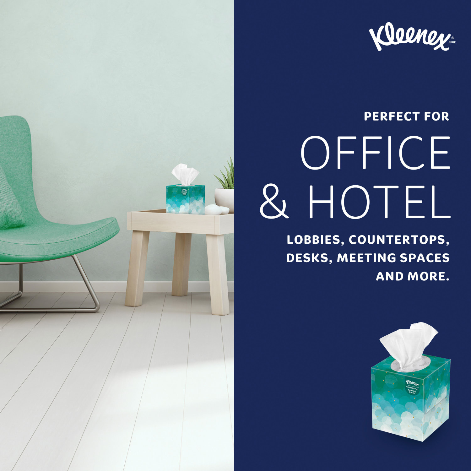 Kleenex Boutique 2-Ply Facial Tissue, White, 95 Sheets Per Box, Carton Of 36 Boxes - Image 4