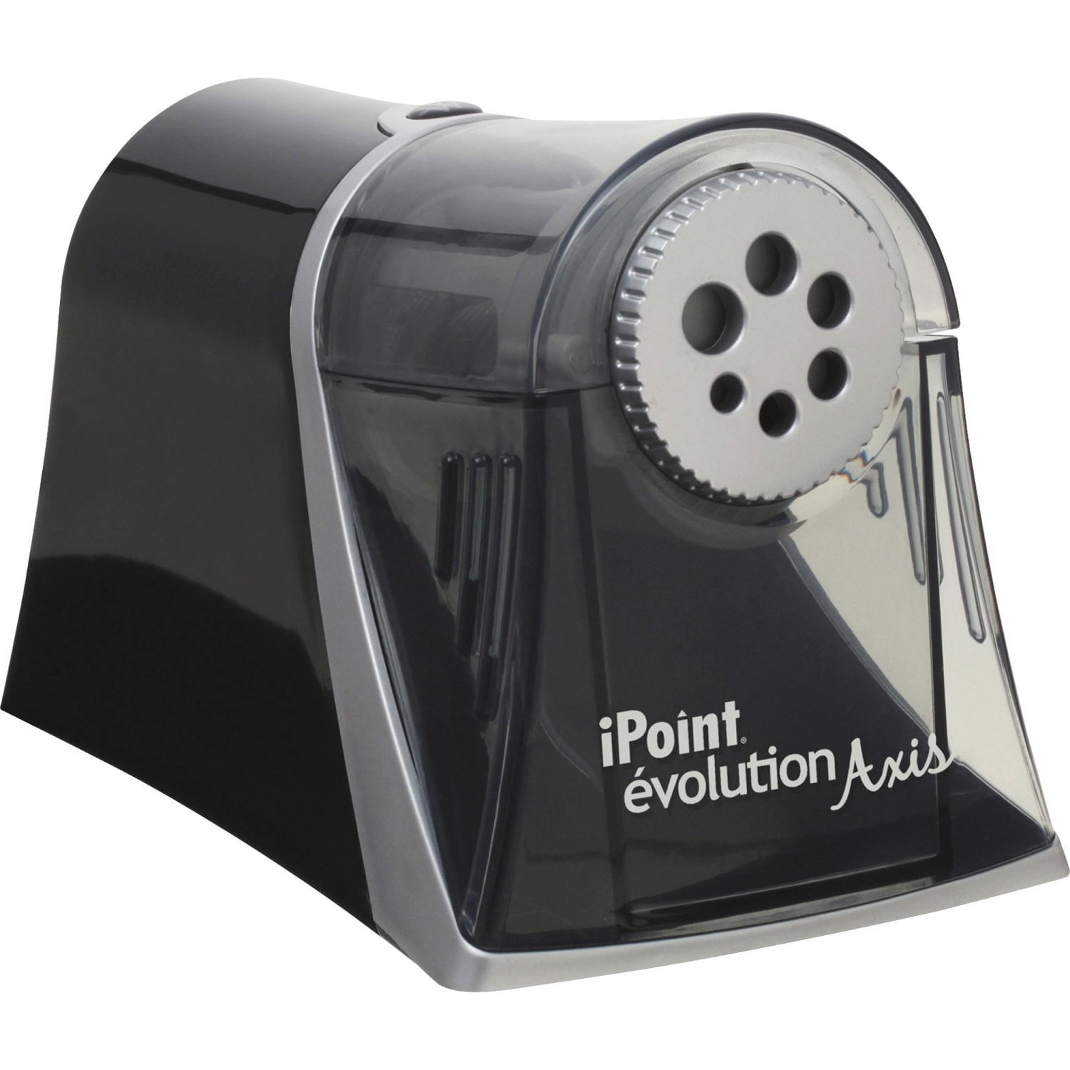 Acme United iPoint Evolution Axis 6-Hole Electric Pencil Sharpener, Silver - Image 3