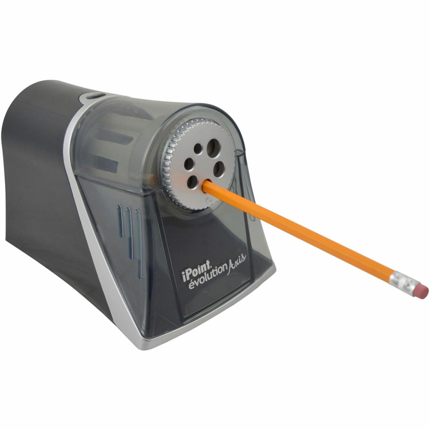 Acme United iPoint Evolution Axis 6-Hole Electric Pencil Sharpener, Silver - Image 5