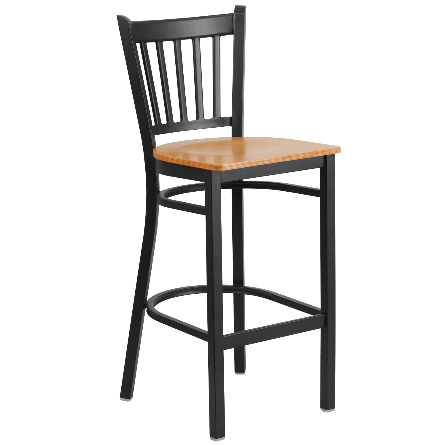 Flash Furniture Vertical Back Restaurant Bar Stool NaturalBlack PopularChairscom Flash Furniture Vertical Back Restaurant Bar Stool NaturalBlack PopularChairscom