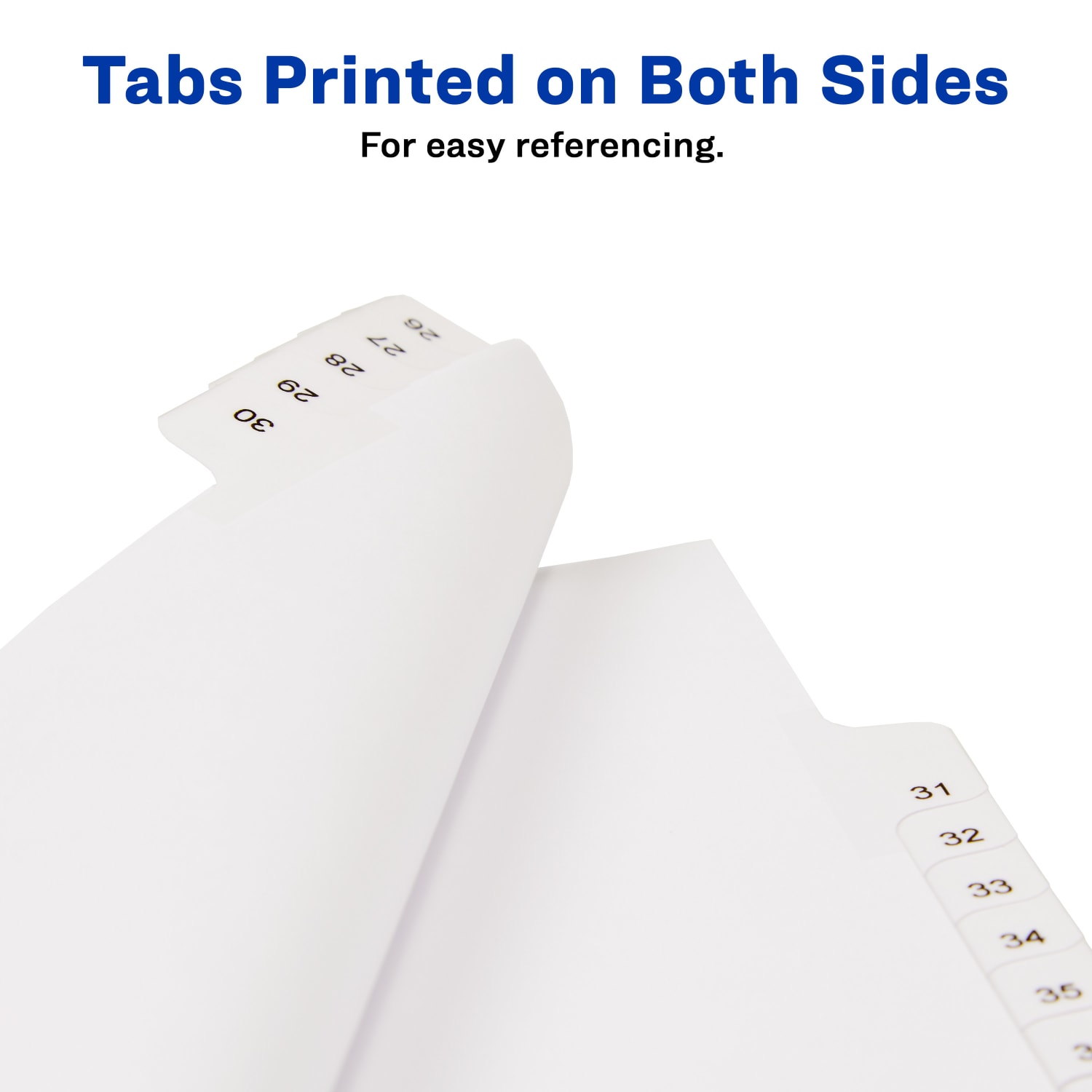 Avery Allstate Style Collated Legal Exhibit Dividers, 8 1/2in x 11in, Numbered 26-50, White - Image 5