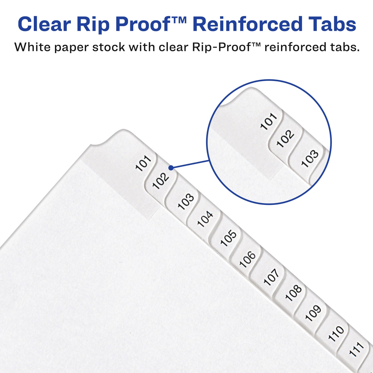 Avery Allstate-Style Collated Legal Exhibit Dividers, 8 1/2in x 11in, White Dividers/White Tabs, 51-75, Pack Of 25 Tabs - Image 3