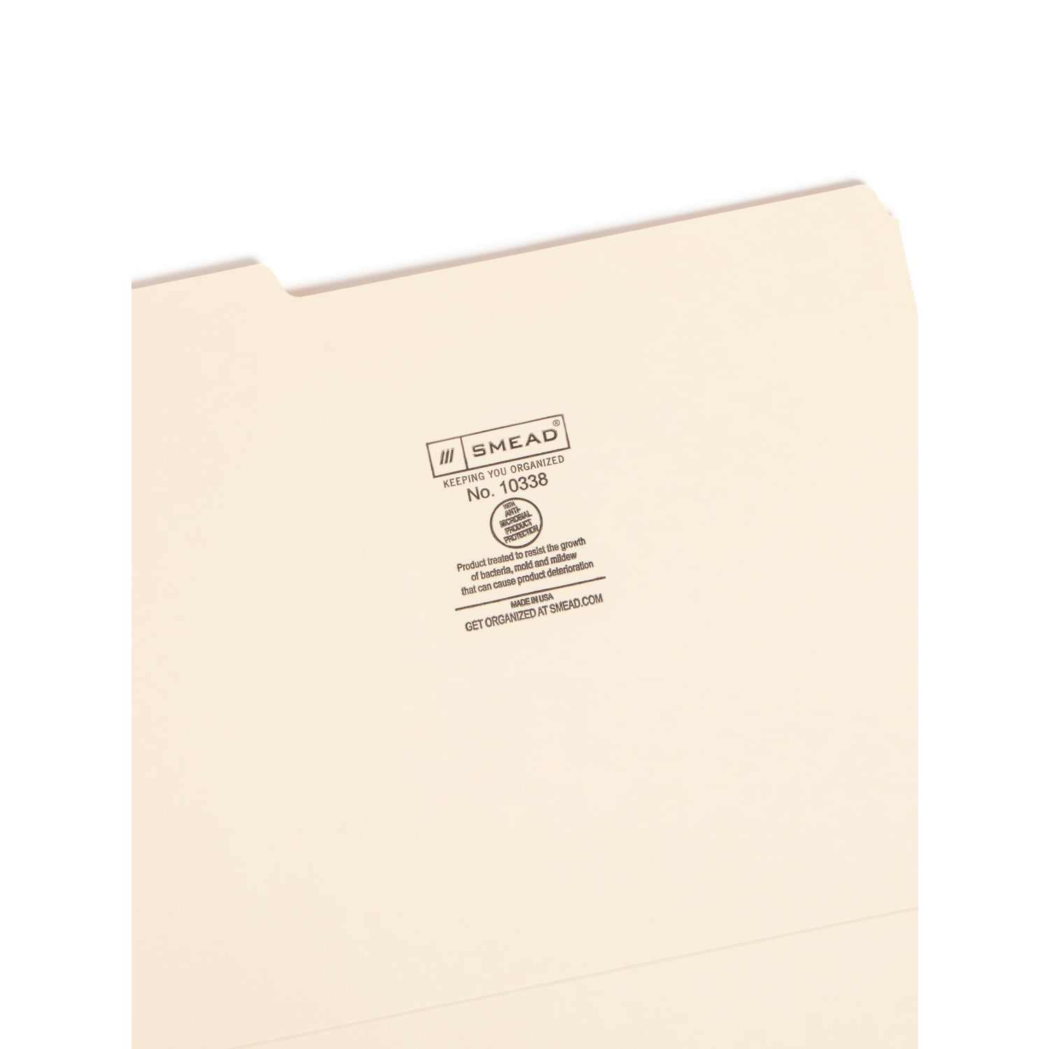 Smead Manila Folders With Antimicrobial Protection, Letter Size, 1/3 Cut, Box Of 100 - Image 4