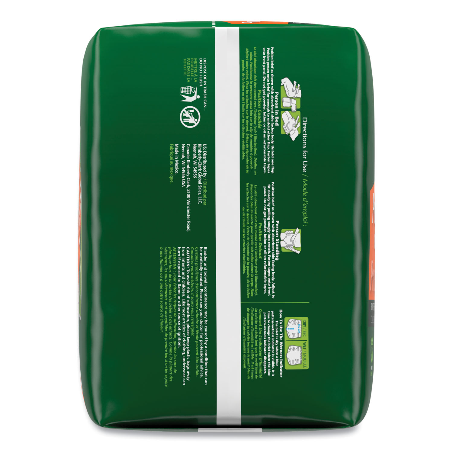 Depend Incontinence Protection with Tabs, 35in to 49in Waist, 16/Pack, 3 Packs/Carton - Image 4