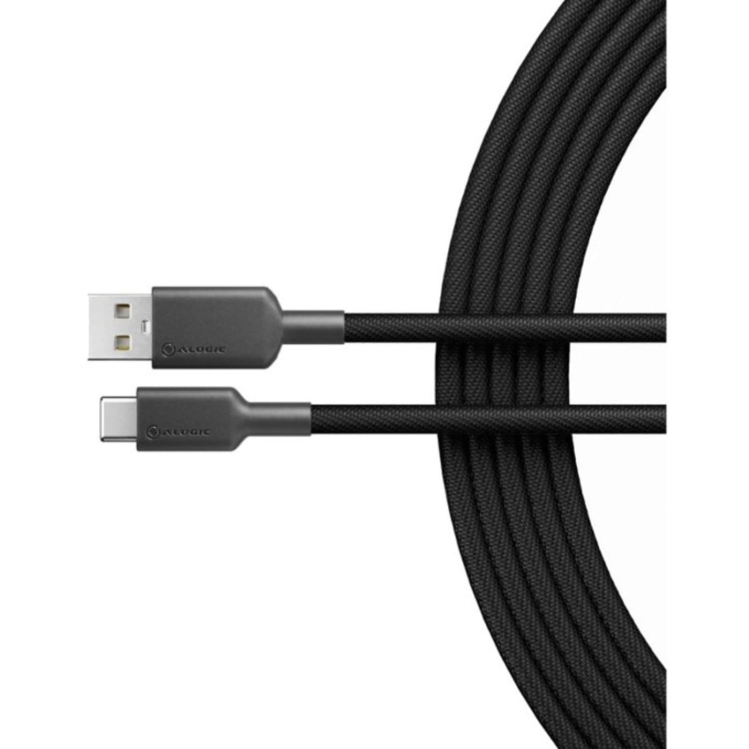 ALOGIC Elements PRO USB-C to USB-A Cable - Male to Male - 1m - USB 2.0 - 3A - 480Mbps - Black - 3.28 ft USB/USB-C Data Transfer Cable for Wall Charger, Computer, Smartphone, Tablet, Notebook, Peripheral Device - Image 3