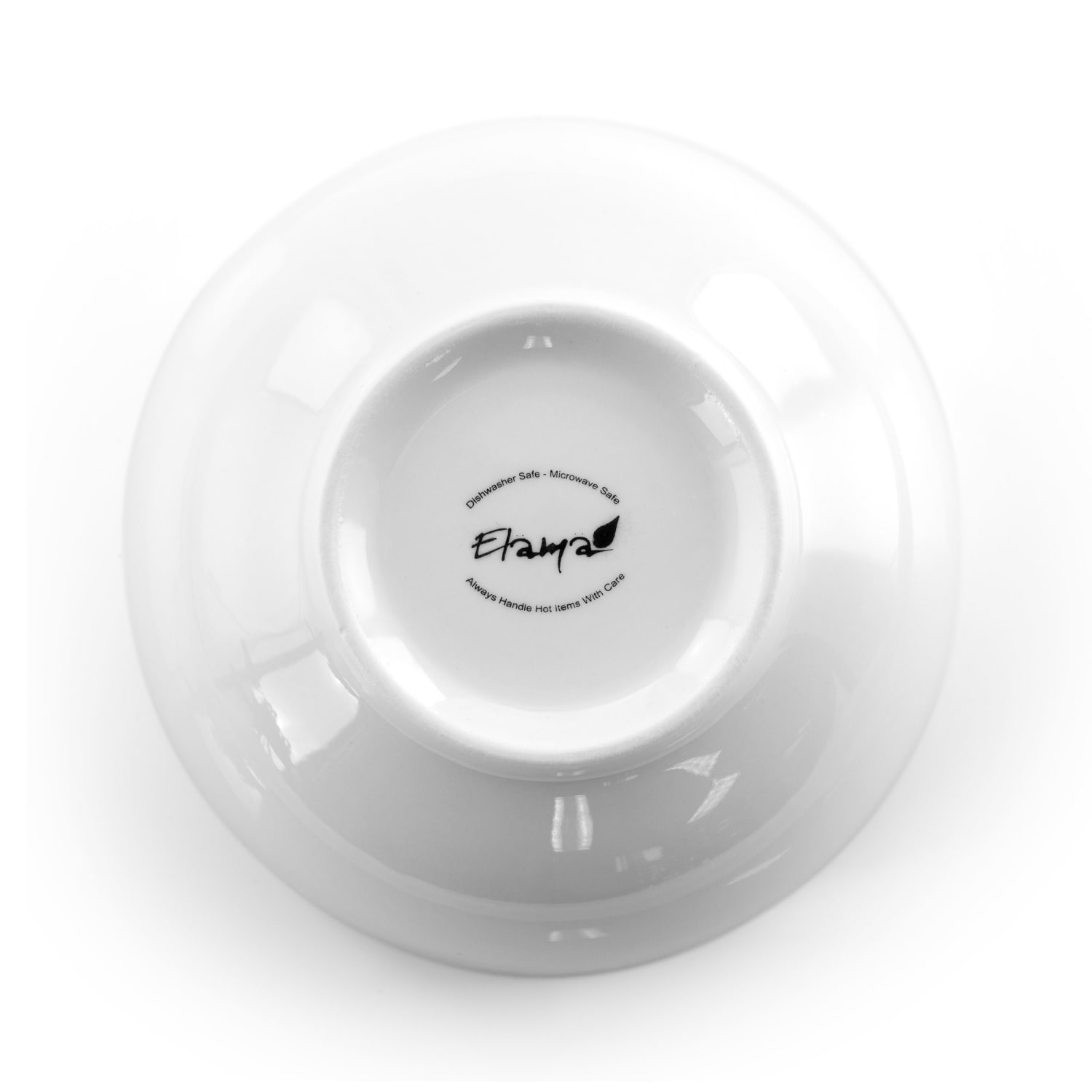 Elama Luna 18-Piece Dinnerware Set, White - Image 4