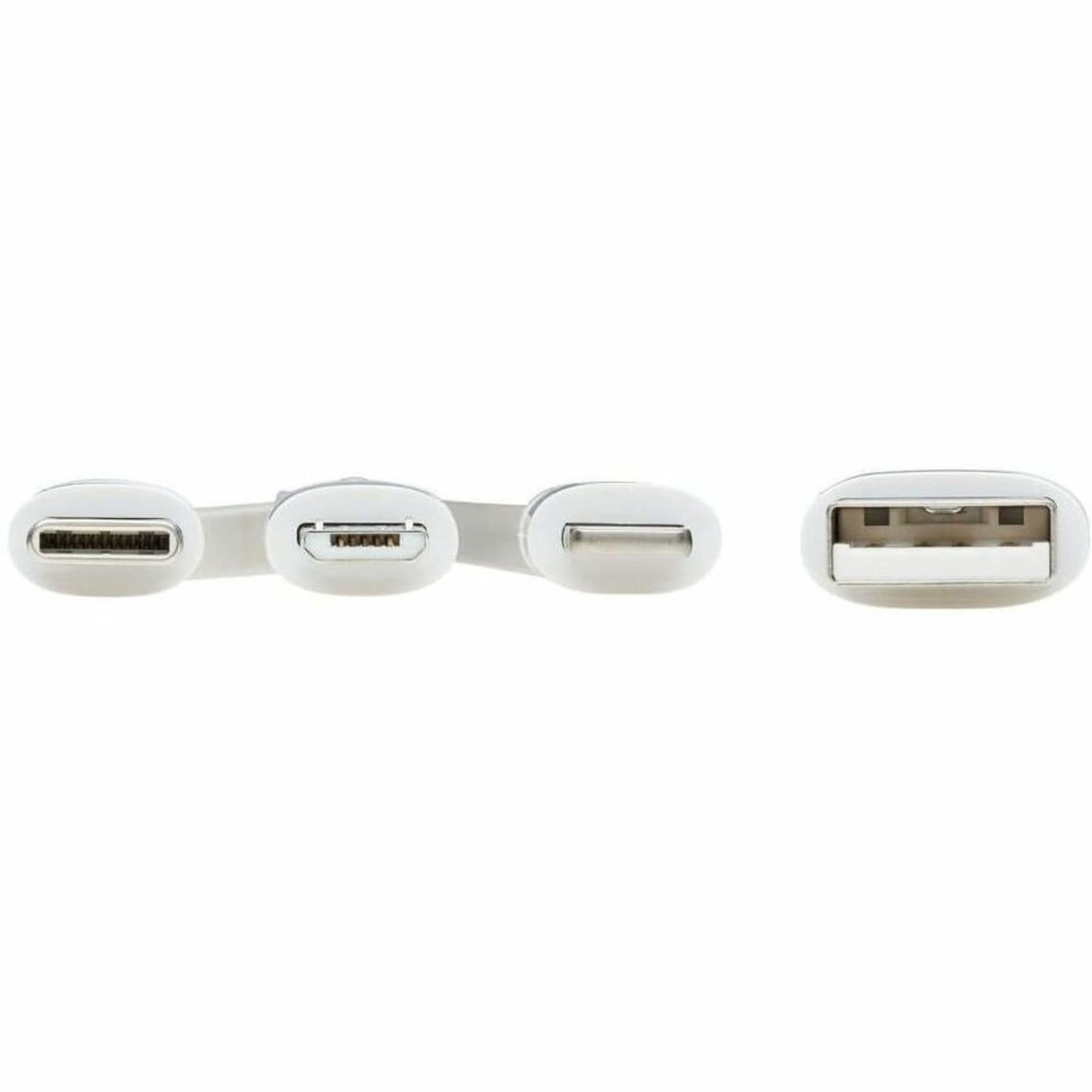 Tripp Lite by Eaton Safe-IT Universal USB-A To Lightning, USB Micro-B And USB-C Charge & Sync Antibacterial Cable, 4ft, White - Image 4