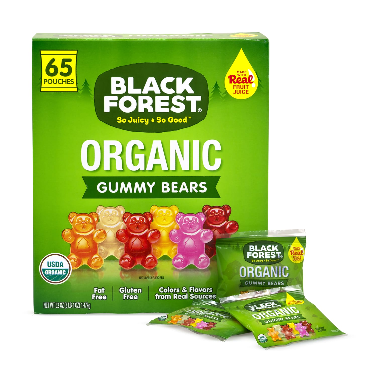 Black Forest Organic Gummy Bears, 0.8 Oz Bag, Box Of 65 Bags - Image 6