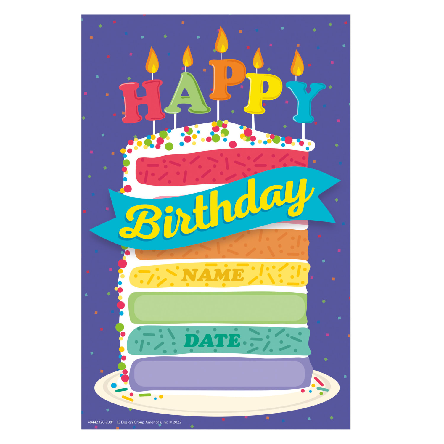 Eureka Recognition Award, Birthday, 36 Per Pack, Set Of 6 Packs - Image 3