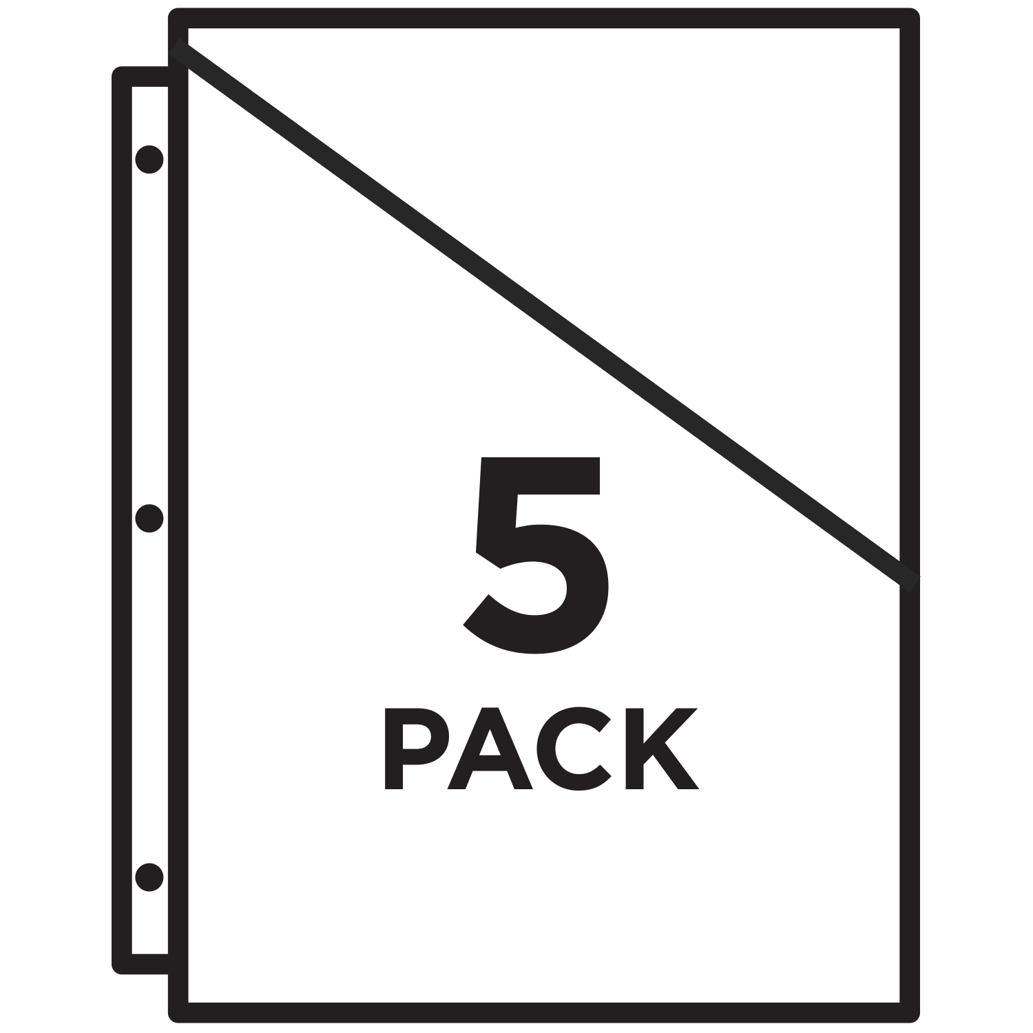 Avery Binder Pockets For 3 Ring Binders, Clear, Pack Of 5 Binder Pockets - Image 4