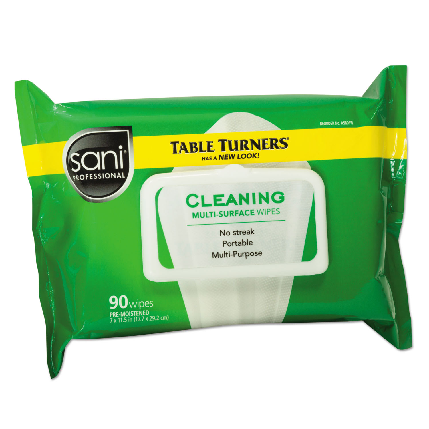 Sani Professional Cleaning Multi-Surface Cleaning Wipes, 1-Ply, 11.5 x 7, Fresh Scent, White, 90 Wipes/Pack, 12 Packs/Carton - Image 3